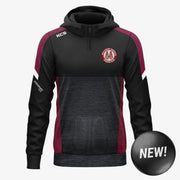 Mullingar Harriers KCS Helios Half Zip Hoodie Black/Maroon/White