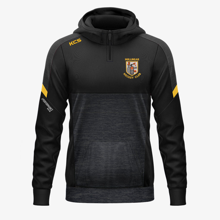 Mullingar Hockey Club KCS Helios Half Zip Hoodie Black/Gold