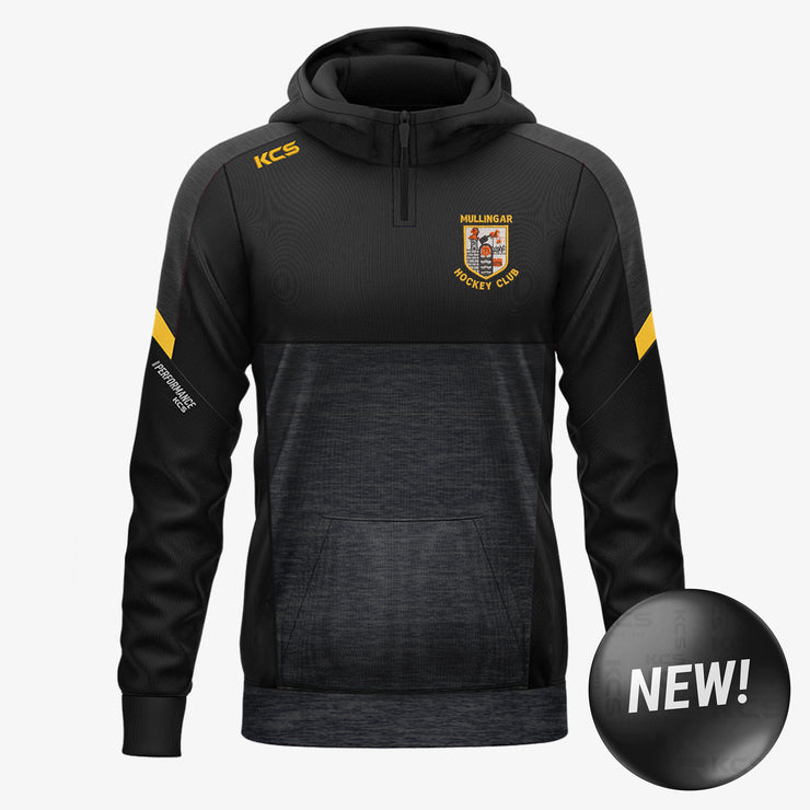 Mullingar Hockey Club KCS Helios Half Zip Hoodie Black/Gold