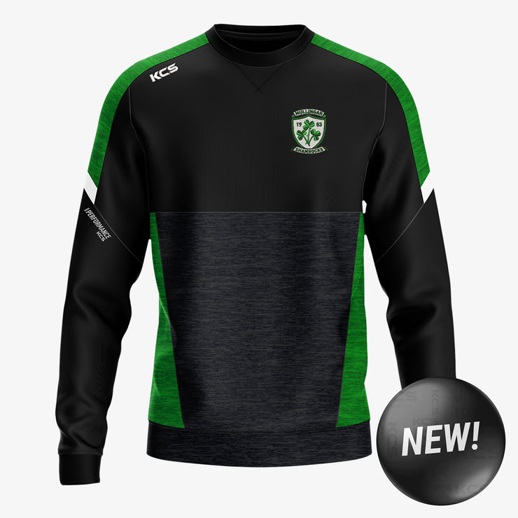 Mullingar Shamrocks KCS Helios Crew Neck Top Black/Green/White