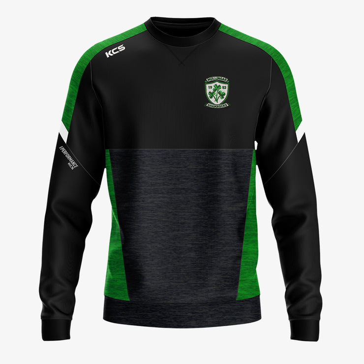 Mullingar Shamrocks KCS Helios Crew Neck Top Black/Green/White