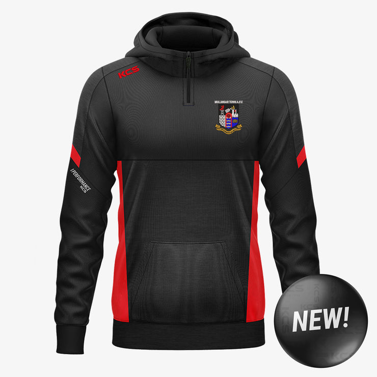 Mullingar Town AFC KCS Helios Half Zip Hoodie Black/Red