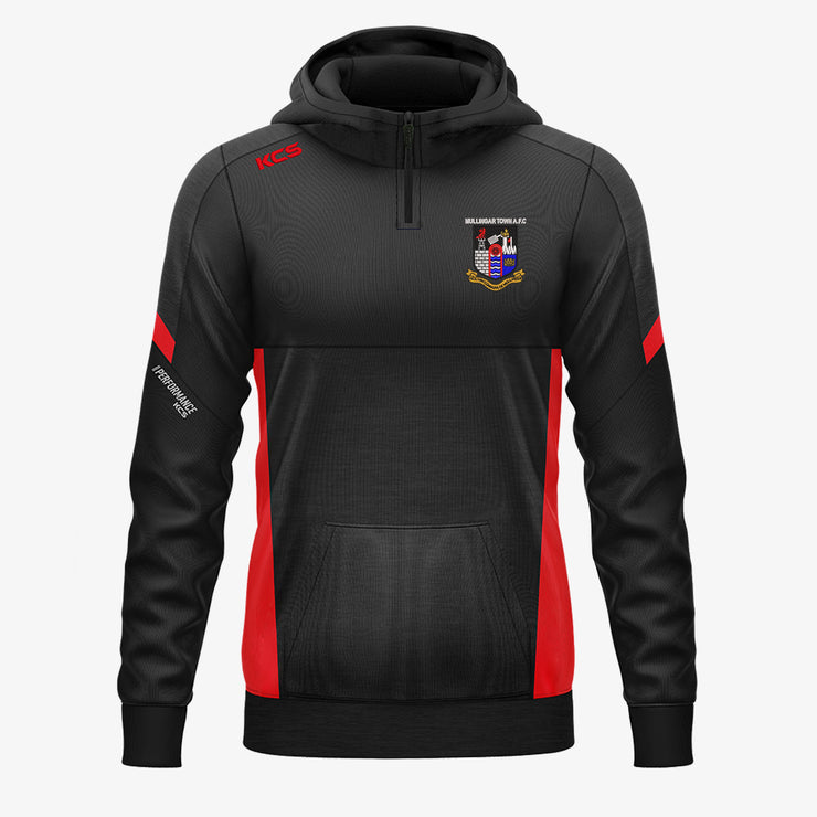Mullingar Town AFC KCS Helios Half Zip Hoodie Black/Red