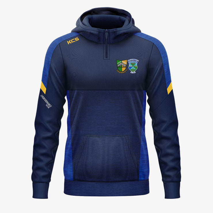 Munterconnaught/Mountnugent Ladies GFC KCS Helios Half Zip Hoodie Navy/Royal/Gold