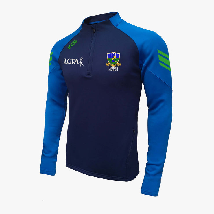 Naomh Ciarán Ladies KCS Soul Quarter Zip Top Navy/Royal Blue