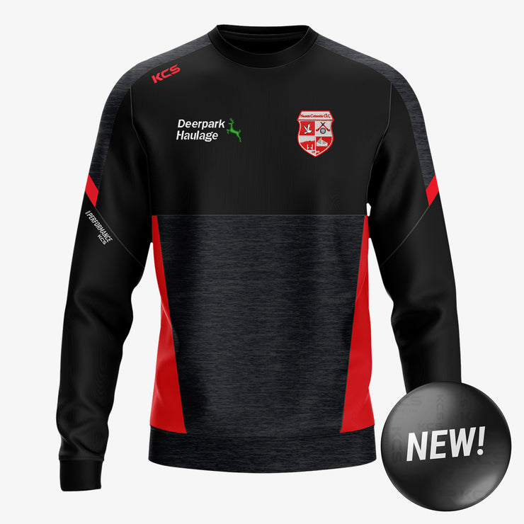 Naomh Colmcille Donegal KCS Helios Crew Neck Top Black/Red