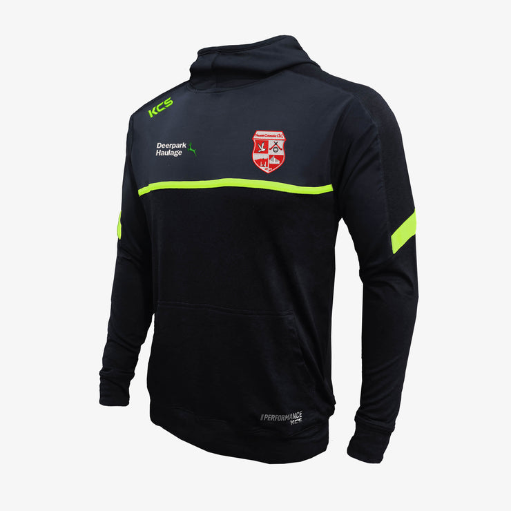 Naomh Colmcille Donegal KCS Astro Hoodie- Black, Light Graphite & Fluorescent Lime