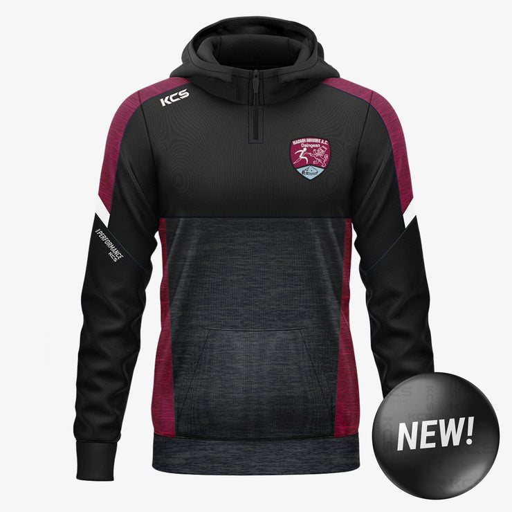 Naomh Mhuire AC Daingean KCS Helios Half Zip Hoodie Black/Maroon/White