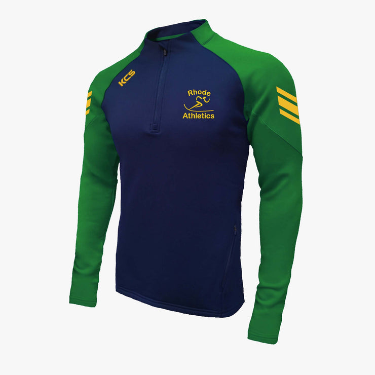 Rhode AC KCS Soul Quarter Zip Top Navy/Green