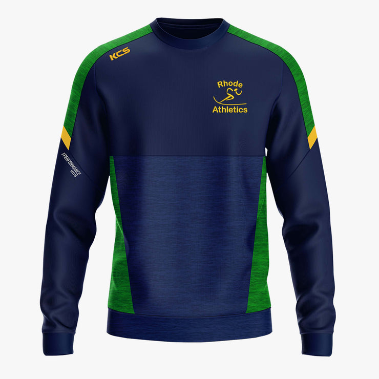 Rhode AC KCS Helios Crew Neck Top Navy/Green/Gold