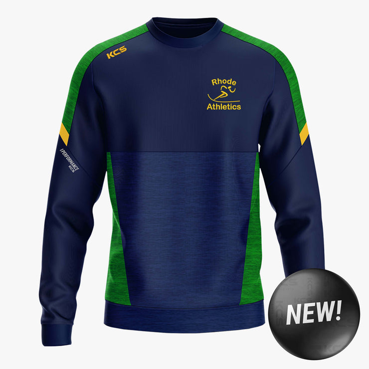 Rhode AC KCS Helios Crew Neck Top Navy/Green/Gold