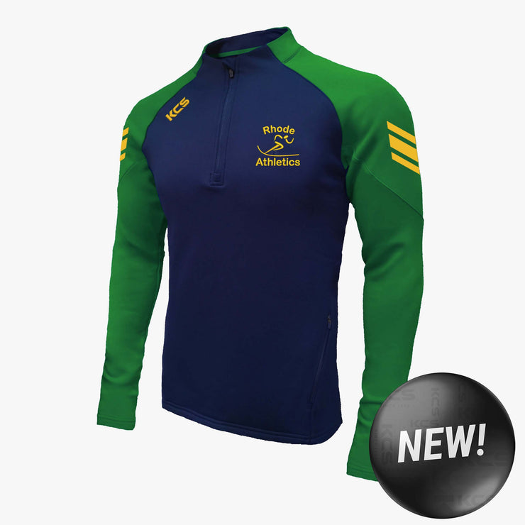 Rhode AC KCS Soul Quarter Zip Top Navy/Green