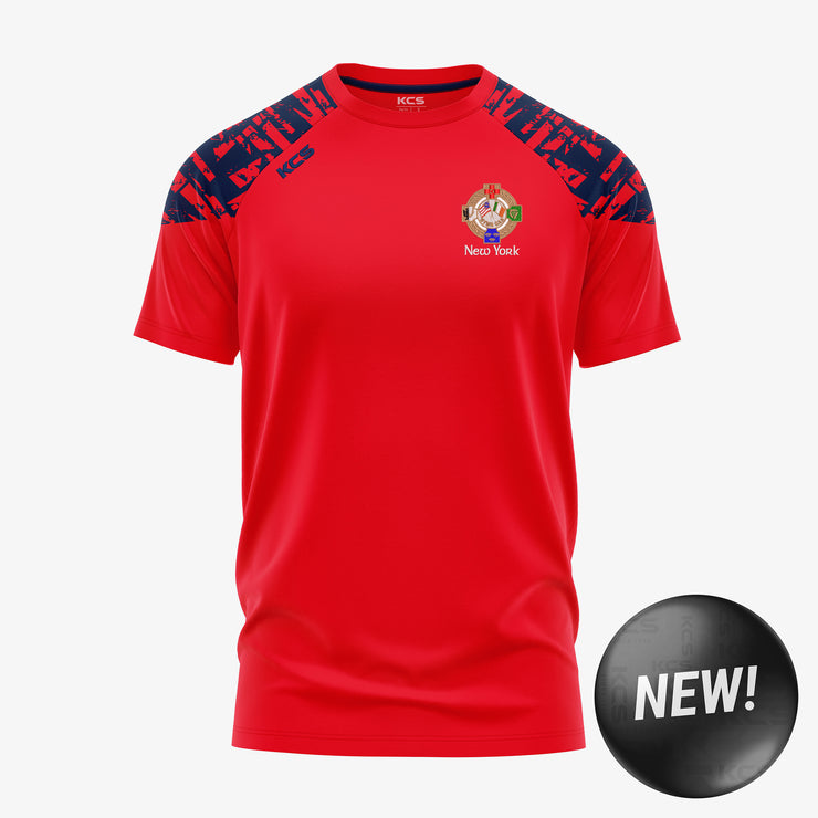 New York GAA KCS Apollo Tee Red/Navy