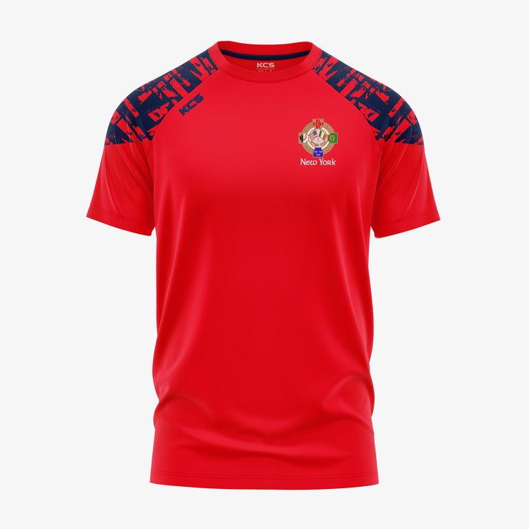 New York GAA KCS Apollo Tee Red/Navy