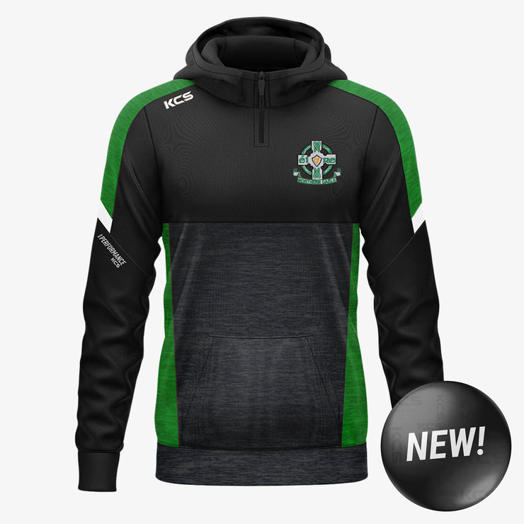 Northern Gaels GFC Longford KCS Helios Half Zip Hoodie Black/Green/White