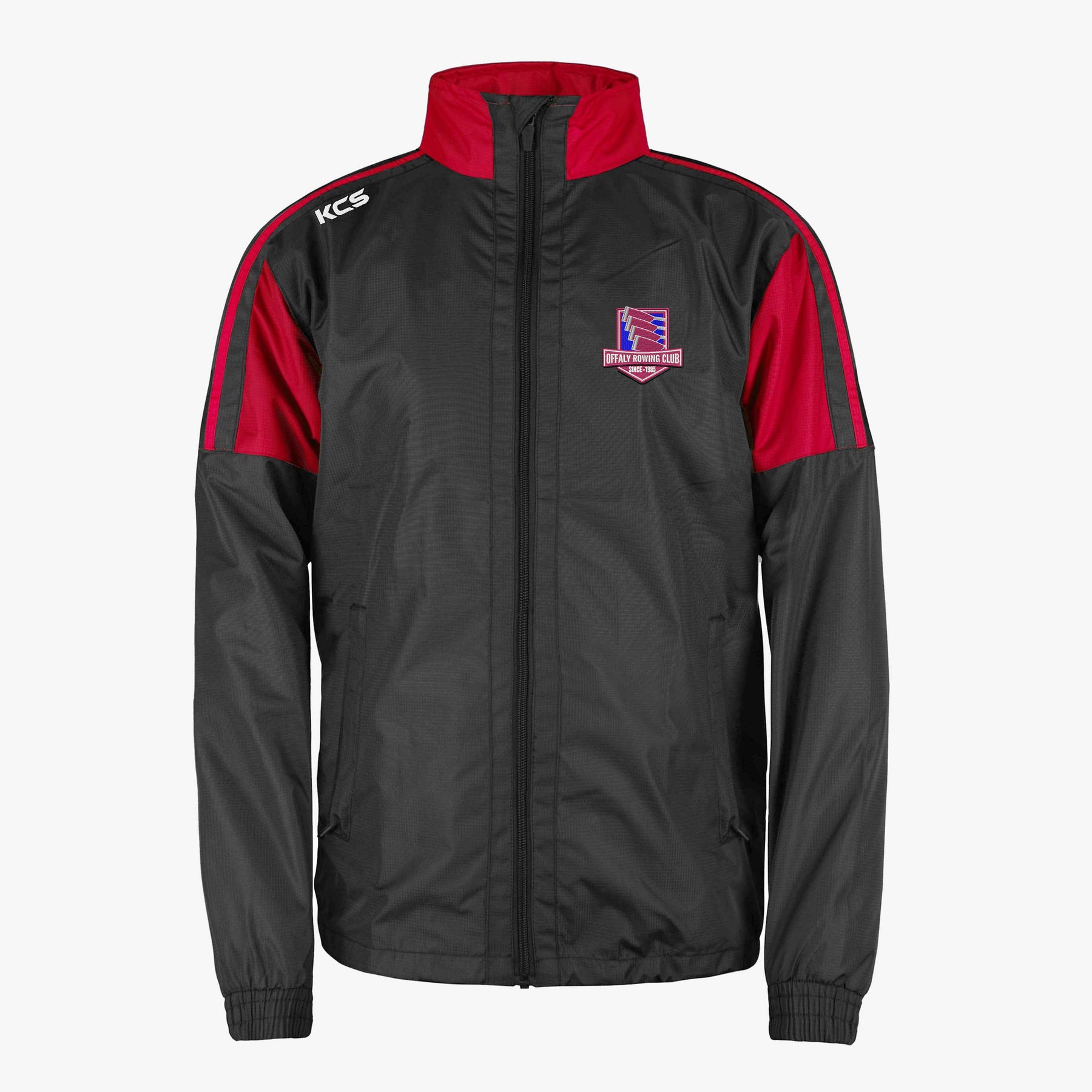 Child Red Rowing Jacket Offaly Rowing Club KCS Vega Jacket - Black / Red