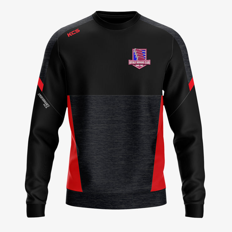 Offaly Rowing Club KCS Helios Crew Neck Top Black/Red