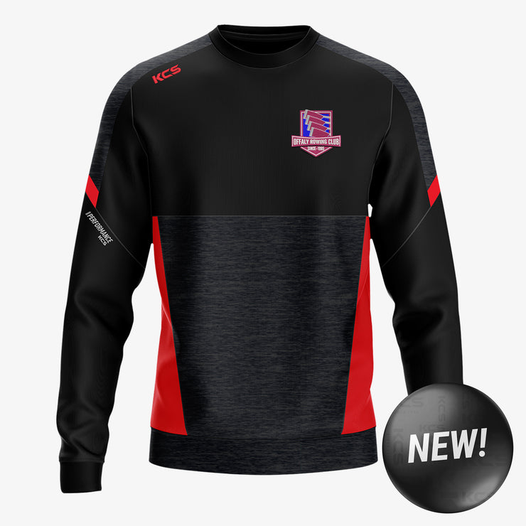Offaly Rowing Club KCS Helios Crew Neck Top Black/Red