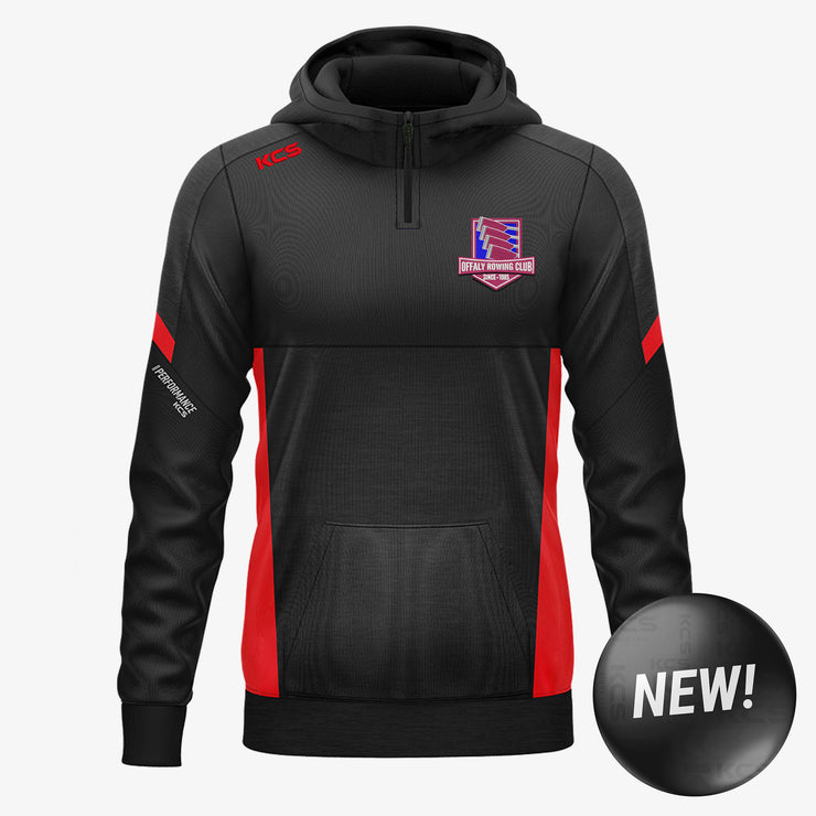 Offaly Rowing Club KCS Helios Half Zip Hoodie Black/Red