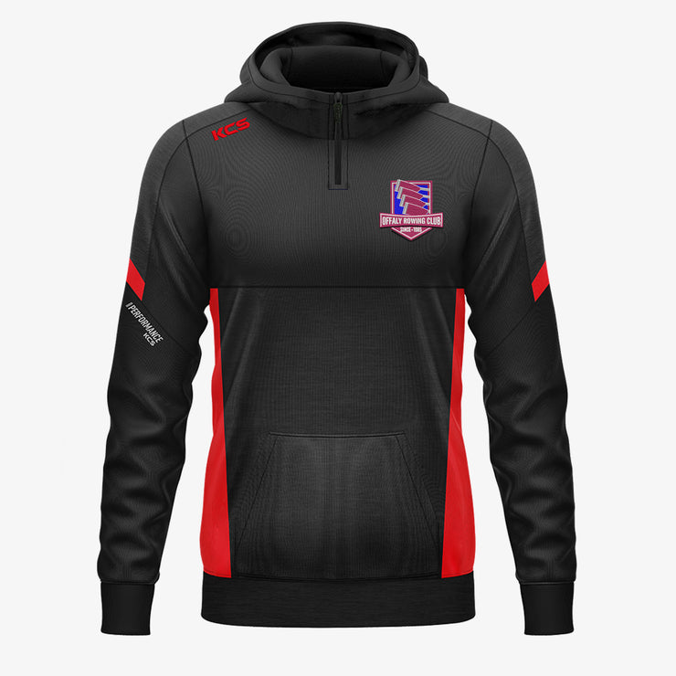 Offaly Rowing Club KCS Helios Half Zip Hoodie Black/Red