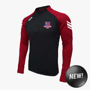 Offaly Rowing Club KCS Soul Quarter Zip Top Black/Red