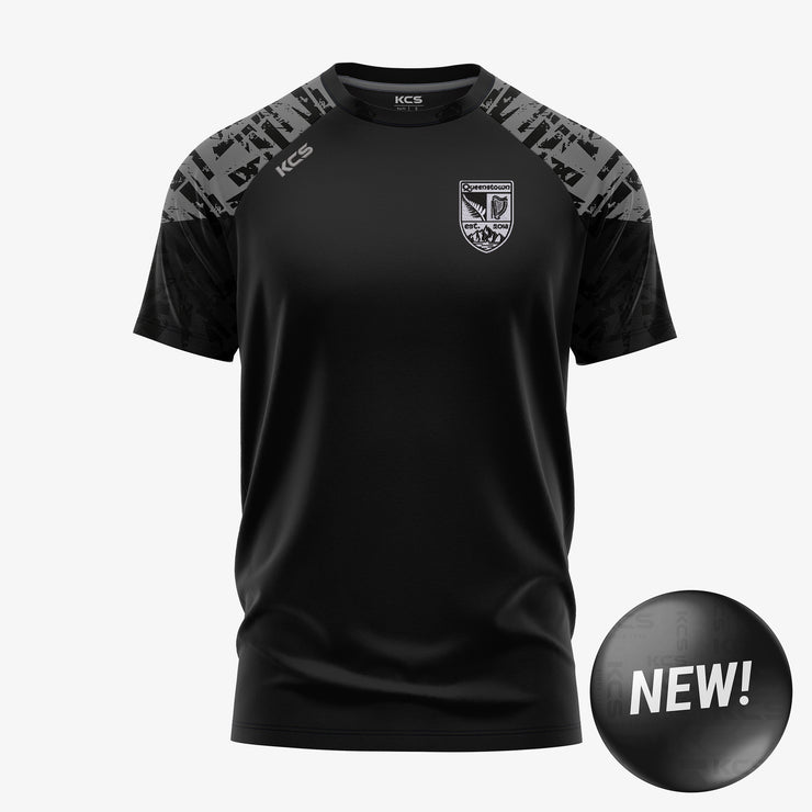 Queenstown Gaels KCS Apollo Tee - Black / Grey