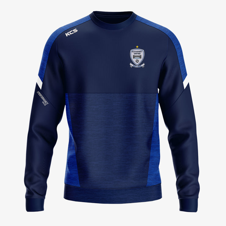 Raharney United KCS Helios Crew Neck Top - Navy / Royal / White