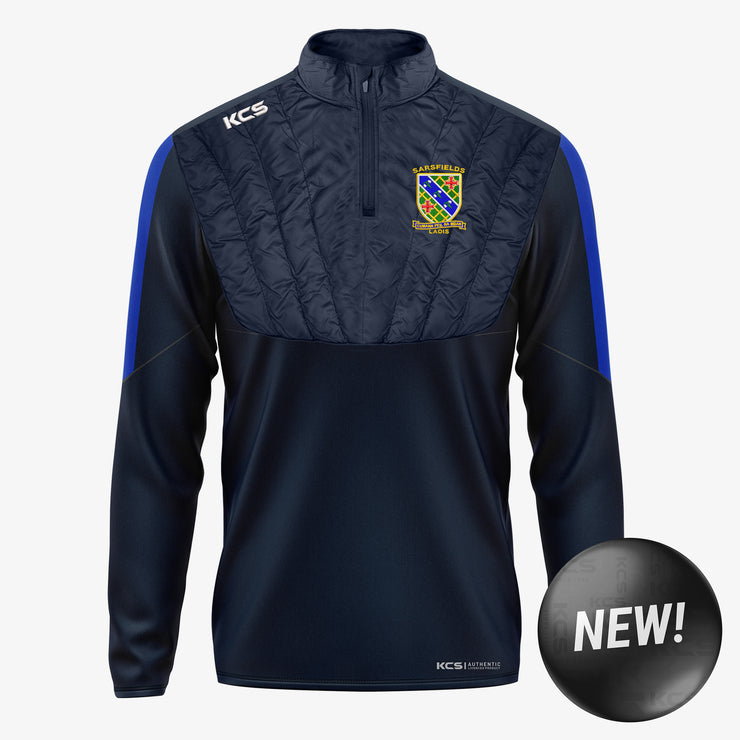 Sarsfields Ladies KCS Winterized Quarter Zip Top Navy/Royal