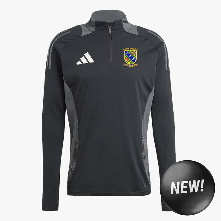 Sarsfields Ladies Adidas 24 Tiro Competition Half Zip Black