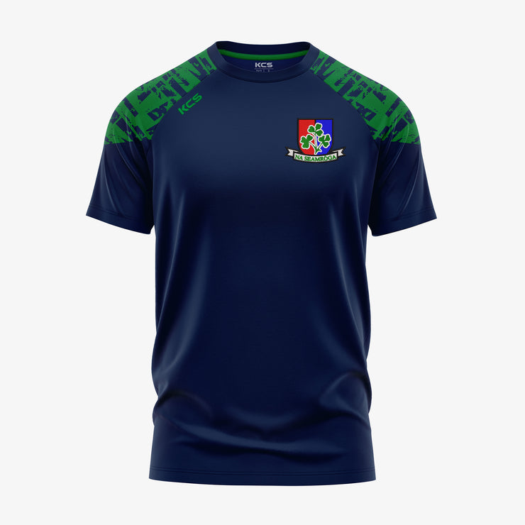 Shamrocks GAA Offaly KCS Apollo Tee Navy/Green