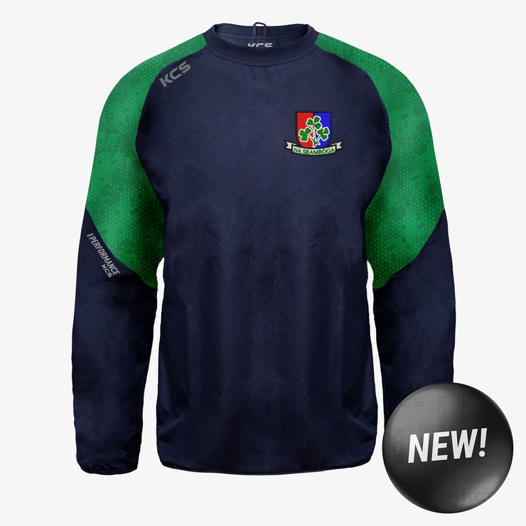 Shamrocks GAA Offaly KCS Focus Windcheater Navy/Green