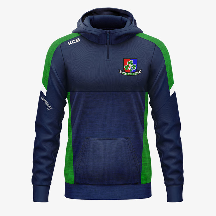 Shamrocks GAA Offaly KCS Helios Half Zip Hoodie Navy/Green/White