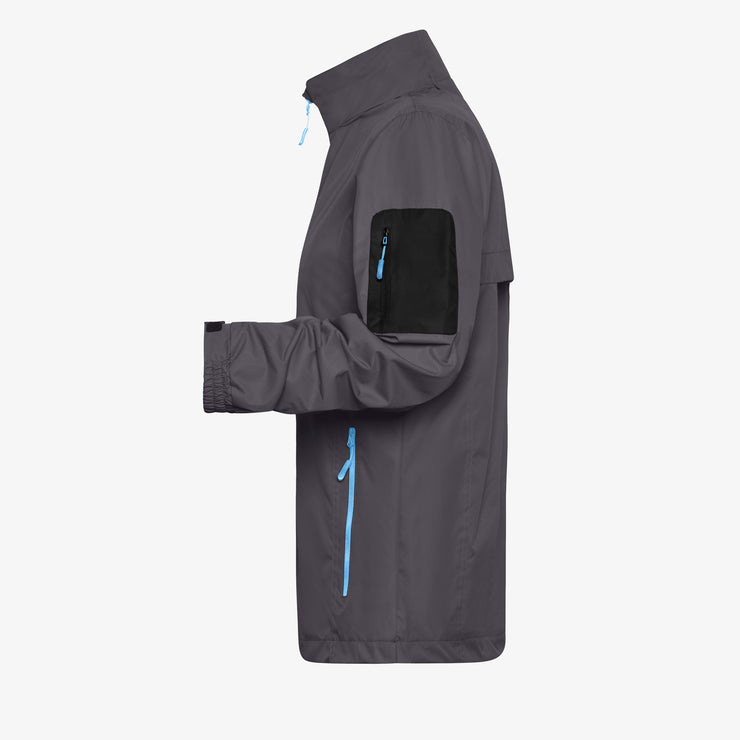 Coláiste Chiaráin Athlone KCS Sideline Jacket - Carbon/Sky Blue