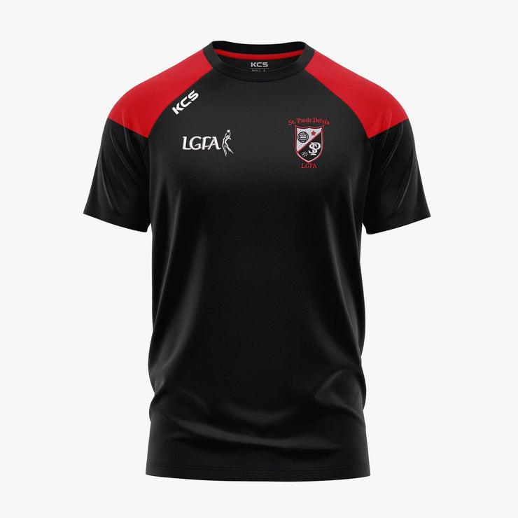 St Pauls Delvin LGFA KCS Verona Tee Black/Red