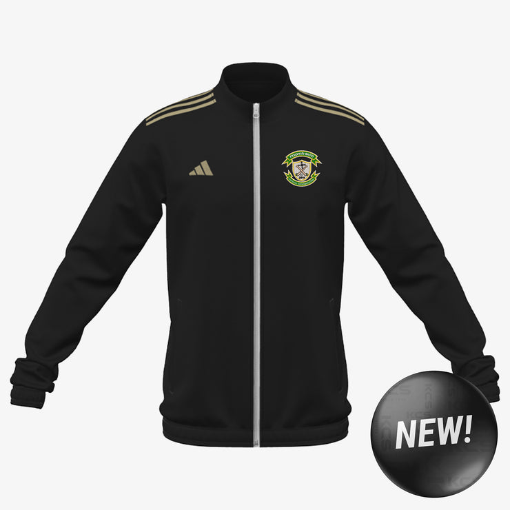 St. Brigids Camogie Club Westmeath Adidas Club Anthem Zip Black/Metallic Gold