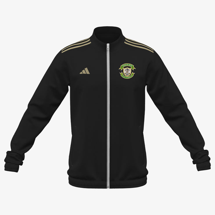 St. Brigids Camogie Club Westmeath Adidas Club Anthem Zip Black/Metallic Gold