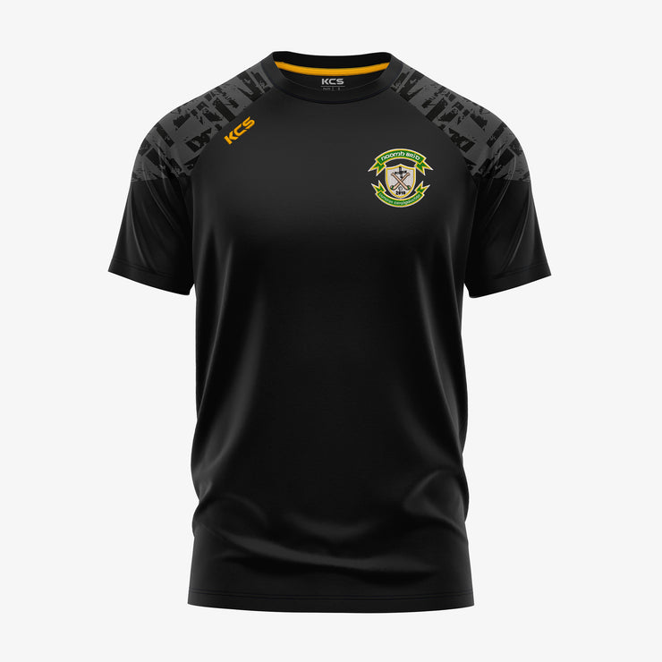St. Brigids Camogie Club Westmeath KCS Apollo Tee Black/Graphite/Gold