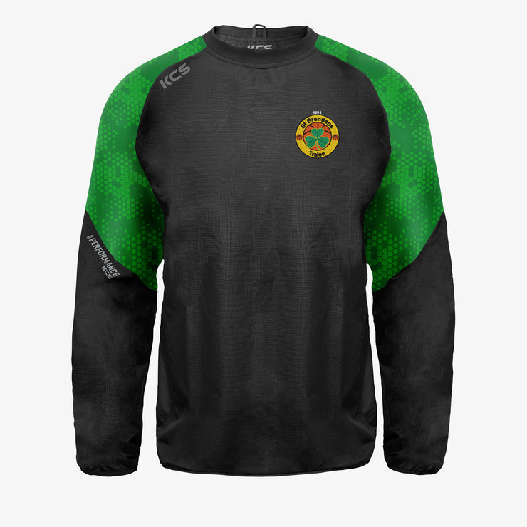 St Brendan’s Basketball Club KCS Focus Windcheater - Black / Green