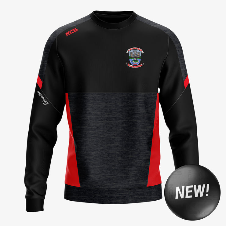 St Malachys GAA KCS Helios Crew Neck Top Black/Red