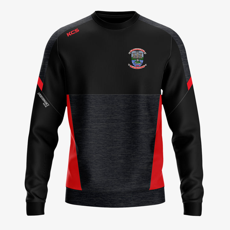 St Malachys GAA KCS Helios Crew Neck Top Black/Red