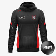 St Pauls Delvin LGFA KCS Helios Half Zip Hoodie Black/Red