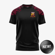 St Vincent's Longford GAA KCS Apollo Tee Black/Maroon