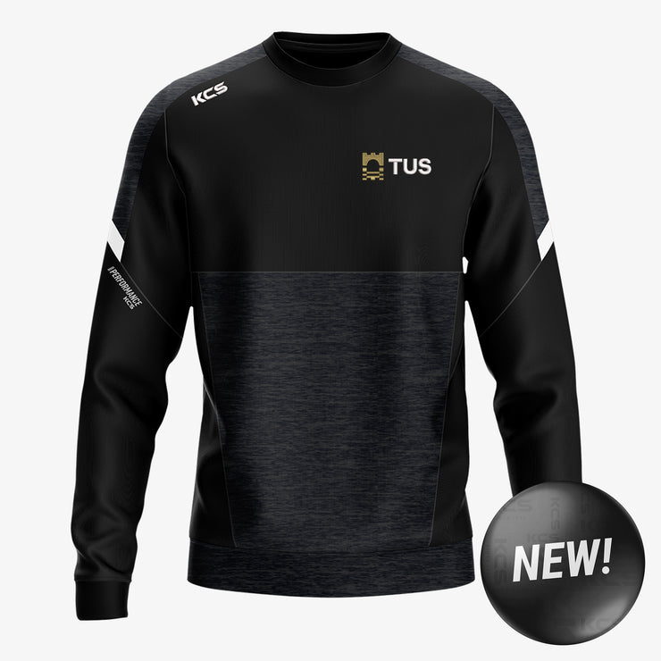 TUS KCS Helios Crew Neck Top Black/Black/White