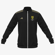 The Downs Ladies Adidas Club Anthem Zip Black/Metallic Gold