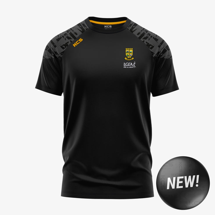 The Downs Ladies KCS Apollo Tee Black/Graphite/Gold