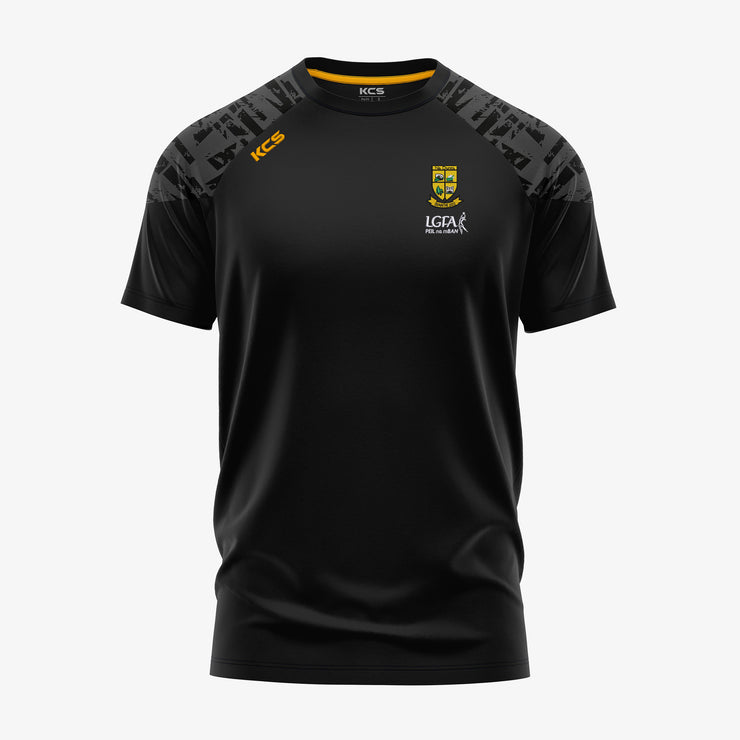 The Downs Ladies KCS Apollo Tee Black/Graphite/Gold