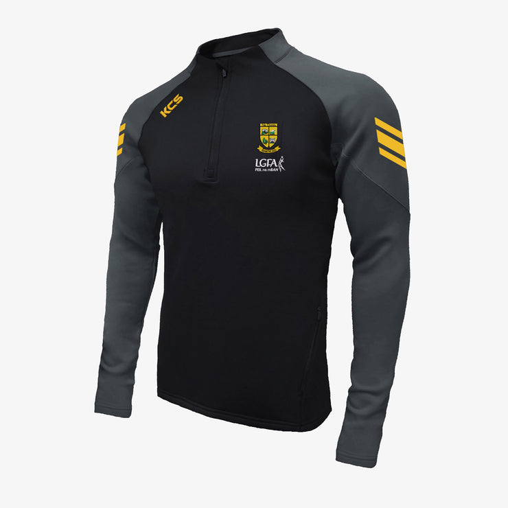 The Downs Ladies KCS Soul Quarter Zip Top Black/Graphite