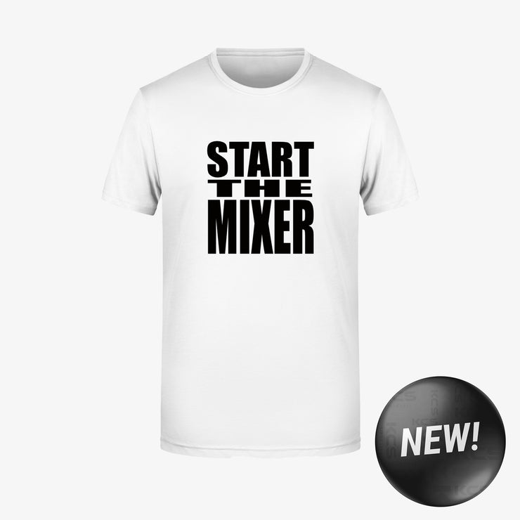 The 2 Johnnies Start The Mixer Tee White