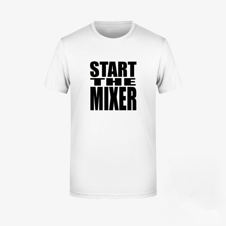The 2 Johnnies Start The Mixer Tee White