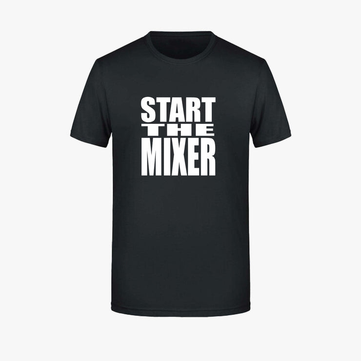 The 2 Johnnies Start The Mixer Tee Black